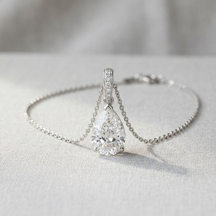 Pear drop pendant, necklaces by Dash Gems